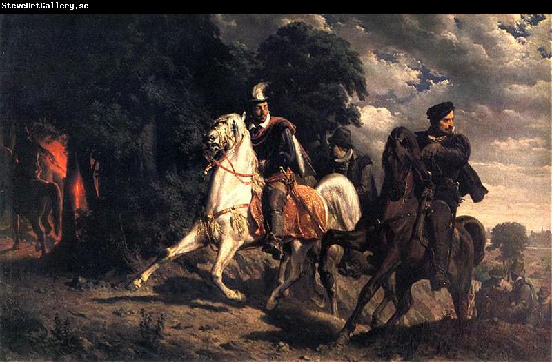 Artur Grottger The Escape of Henry of Valois from Poland.